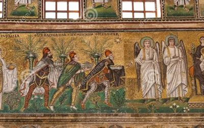 The Magi (Kings) at the Basilica of the Nativity in Bethlehem