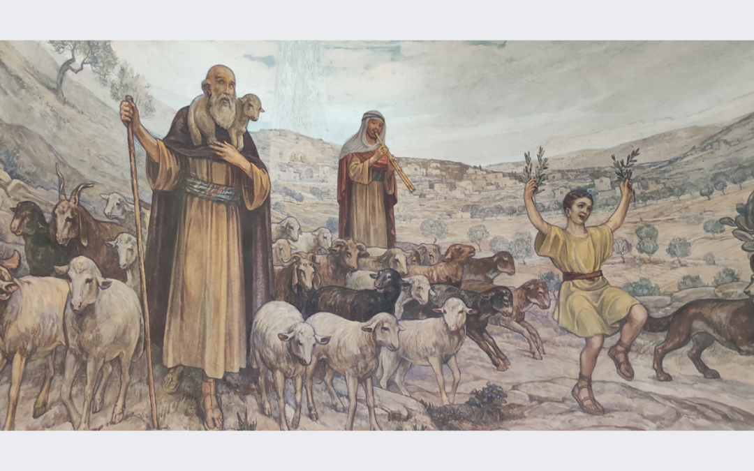La primera Navidad con los pastores de Belén