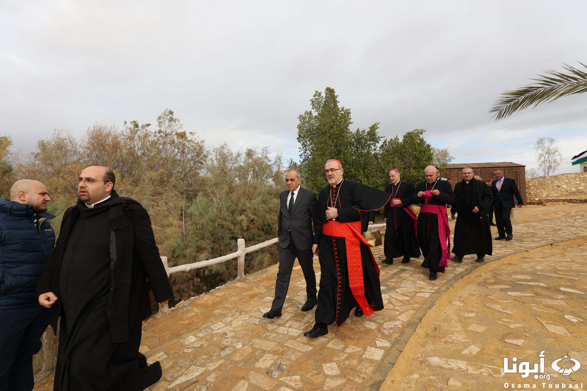 EL Patriarca de Tierra Santa, Cardenal Pierbattista Pizzaballa, en al-Maghtas (Latin Patriarchate of Jerusalem – 12/01/2024)