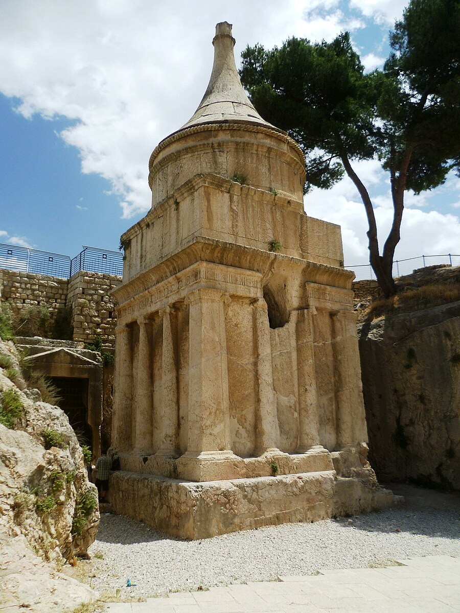 El mausoleo de Absalón en el Valle del Cedrón. Henri Gourinard