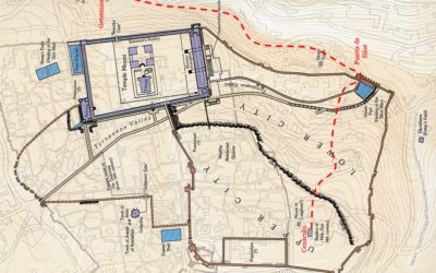 The Route of Jesus and His Disciples from the Upper Room to Gethsemane