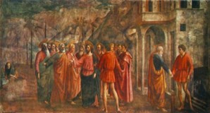 Tribute to Caesar by Massaccio (1426-27)