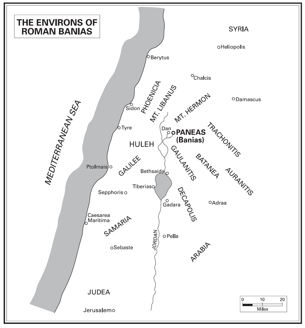 Tetrarquía de Iturea-Trachonitis en la época de Jesús. John F. Wilson, Caesarea Philippi (I. B. Tauris: London-New York, 2004, vi Tetrarquía de Iturea-Trachonitis en la época de Jesús. John F. Wilson, Caesarea Philippi (I. B. Tauris: London-New York, 2004, vi