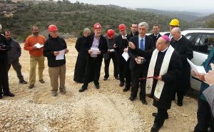 Blessing of the construction with Bishop Javier Echevarría