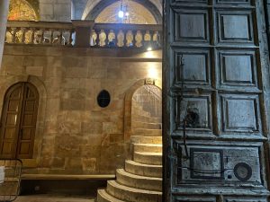 Entrance to the Holy Sepulcher, Jerusalem