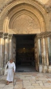 “Jesusman” leaving the Holy Sepulchre, Jerusalem