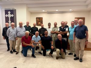 The group wih Fr. Alberto Pari, at the Franciscan Convent