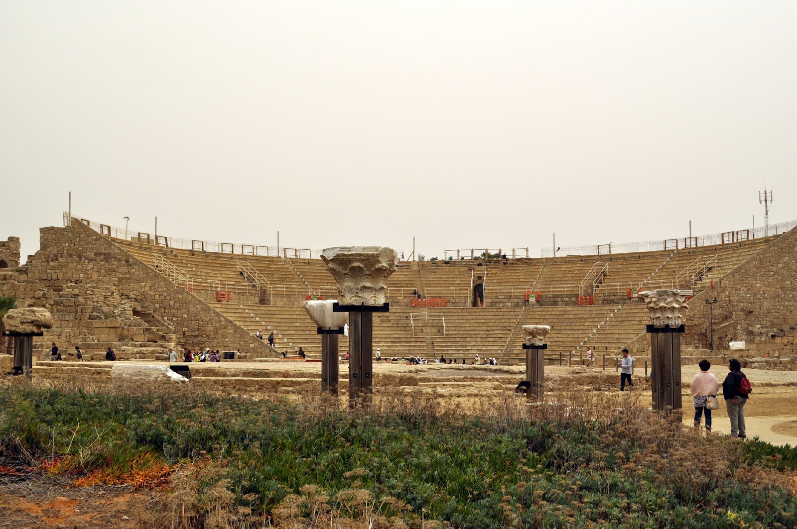 Caesarea’s theatre is located at short distance from Herod’s palace. Henri Gourinard, 2014. Caesarea’s theatre is located at short distance from Herod’s palace. Henri Gourinard, 2014.