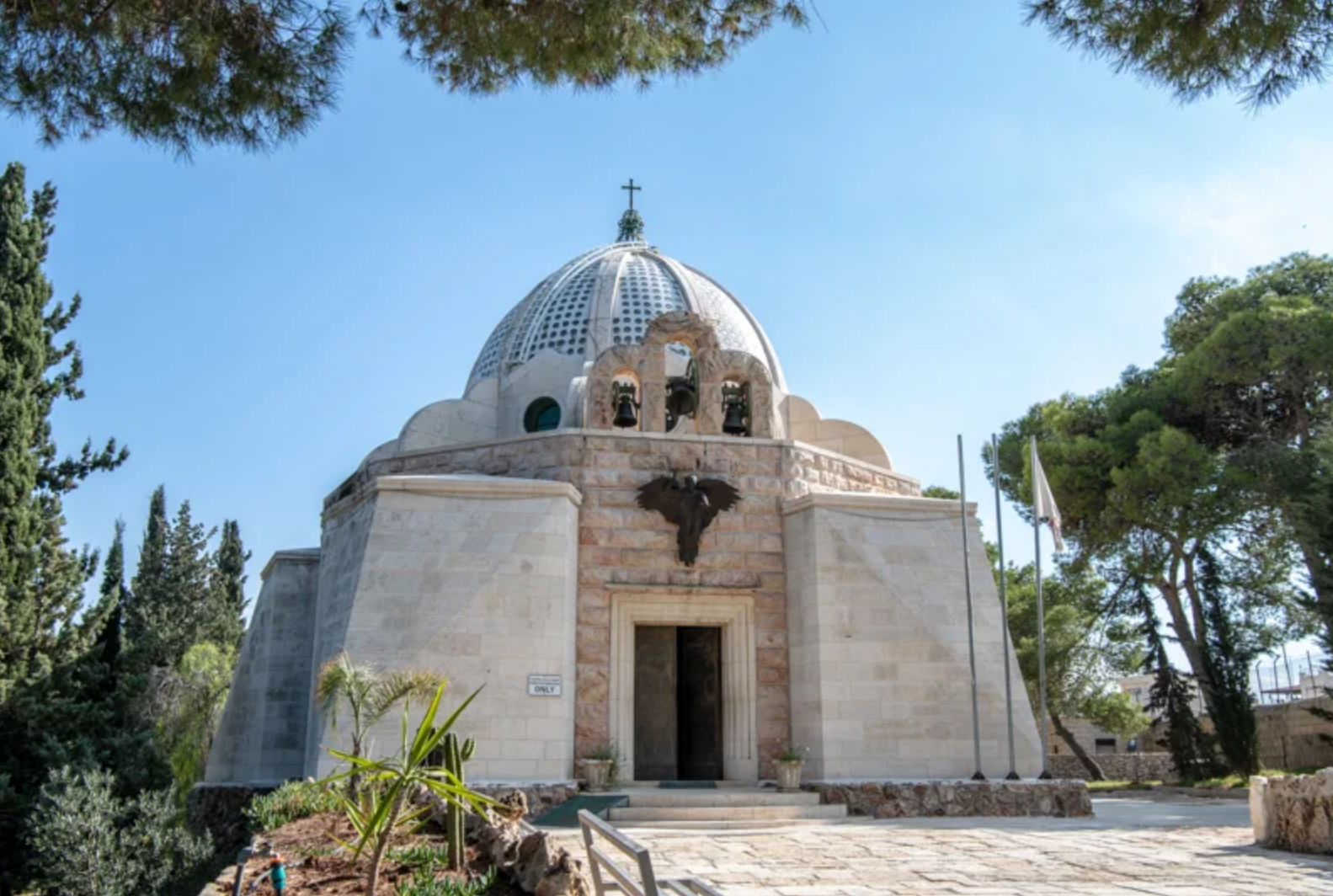 Façade of the Chapel of the Shepherds’ Field, built by Antonio Barluzzi. Photo: Custody of the Holy Land