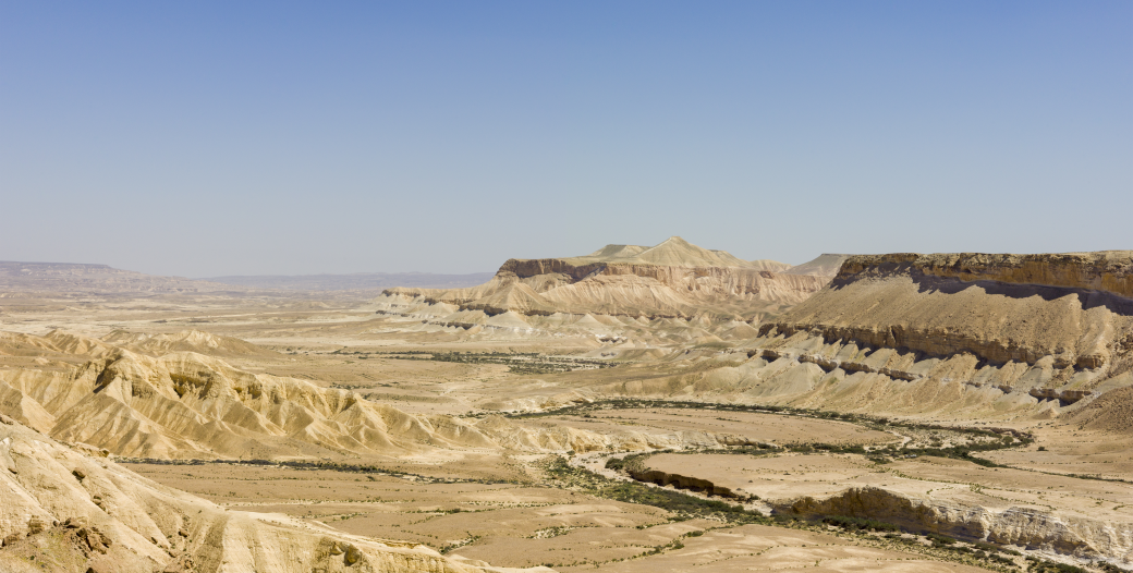 The Valley of Zin in the heights of the Negev. Photo: Henri Gourinard.