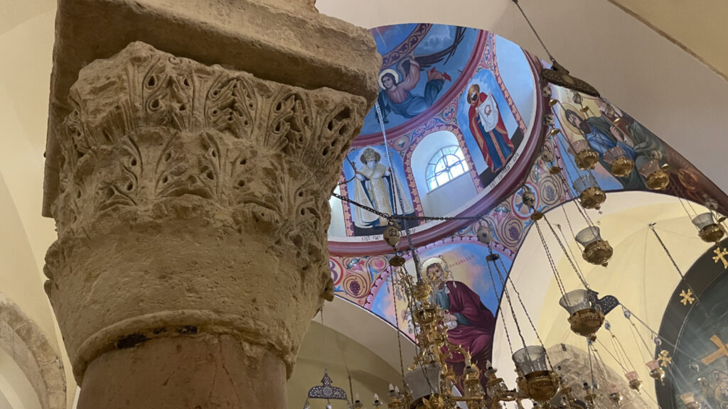 Crusader dome of the Armenian chapel of St Gregory, also known as the chapel of St Helen.